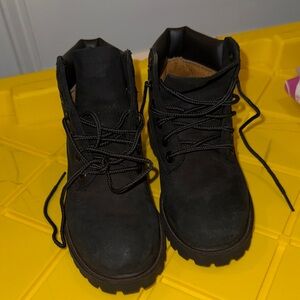 Timberland Kids Black Boots